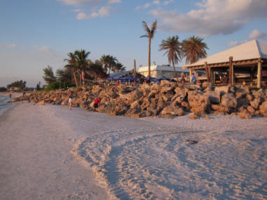 Blick auf das Restaurant "Beach House"